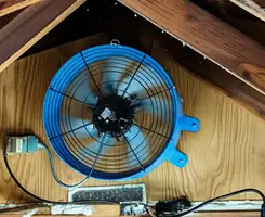 attic fan services with installed attic ventilation fan system in Tulsa, OK